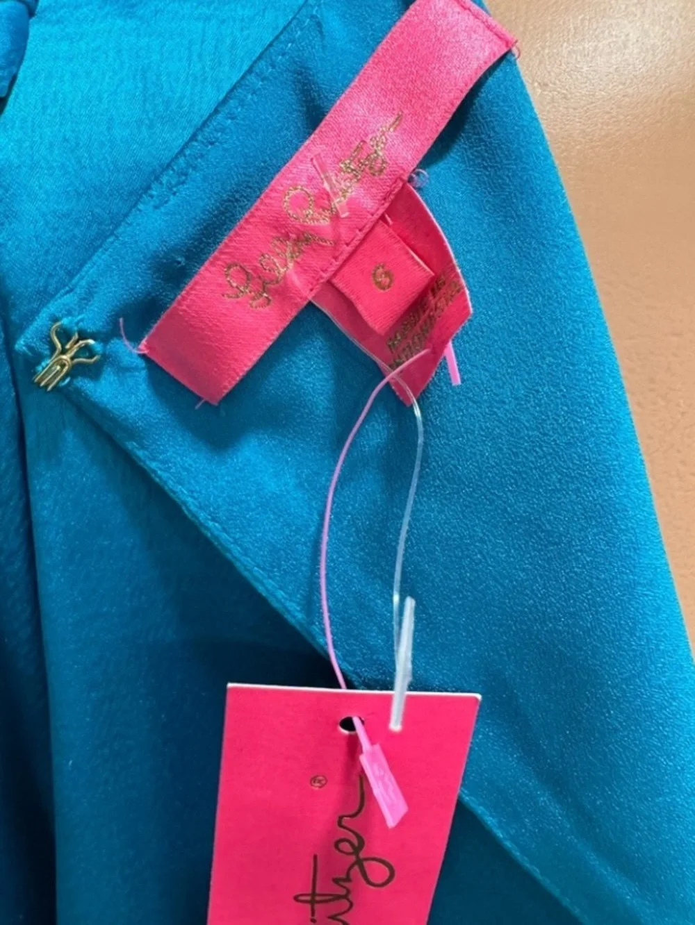 Lilly Pulitzer Blakelynn Elbow Puff Sleeve In Vibrant Blue Rhapsody NWT 6
